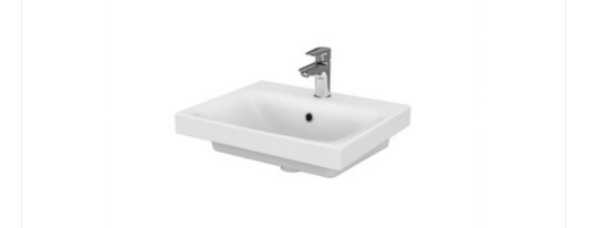 izlietne Moduo ar maisītāja caurumu 50x40cmcm, balta